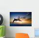 Dolphins Jumping at Sunset Wall Decal