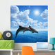 Dolphins Jumping Wall Decal