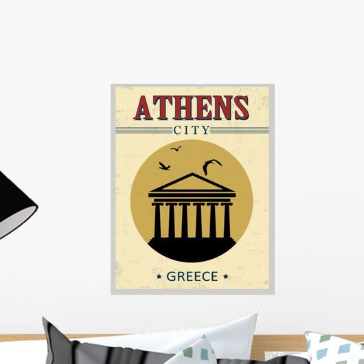 Parthenon from Athens Poster Wall Decal