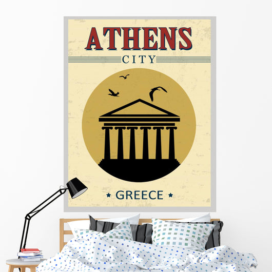 Parthenon from Athens Poster Wall Decal