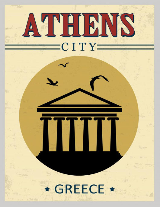 Parthenon from Athens Poster Wall Decal