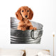 Wet Puppy Bucket Wall Decal