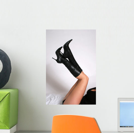Legs and Boots up Wall Decal