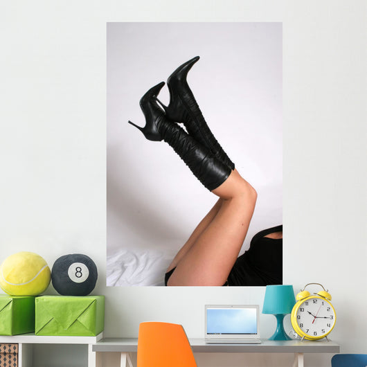 Legs and Boots up Wall Decal