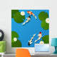 Koi Fish and Lotus Wall Decal
