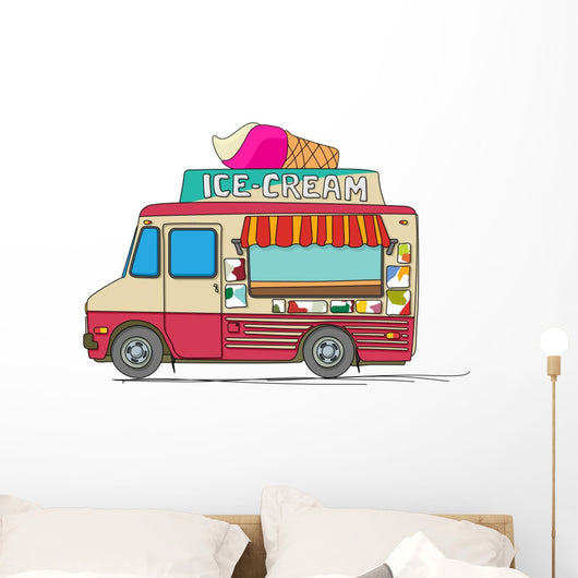 Ice Cream Truck Wall Decal