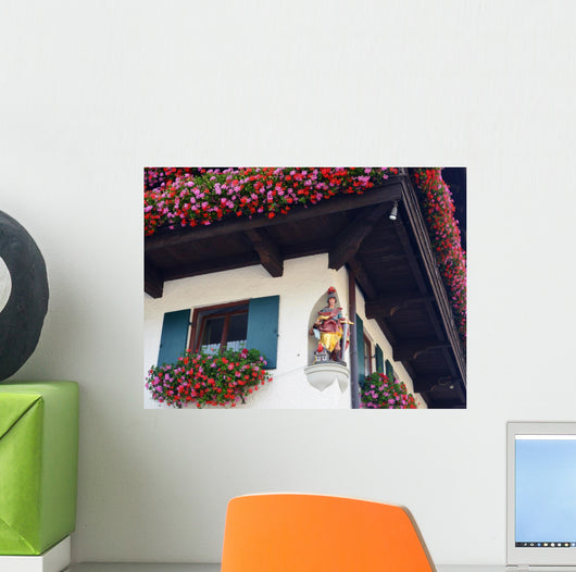 Bayrisches Haus Mit Brandschutz Wall Decal