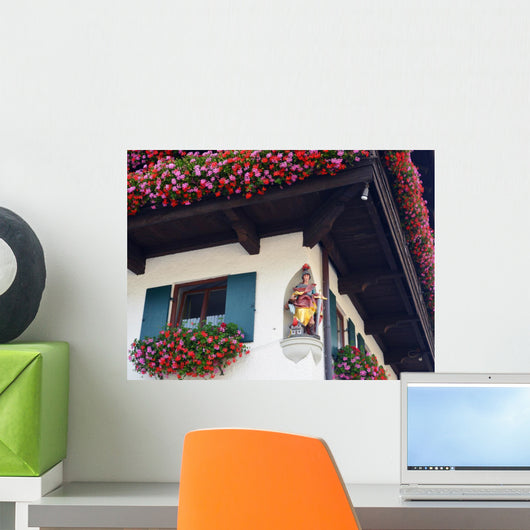 Bayrisches Haus Mit Brandschutz Wall Decal