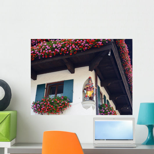 Bayrisches Haus Mit Brandschutz Wall Decal