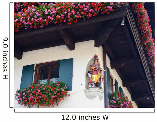 Bayrisches Haus Mit Brandschutz Wall Decal