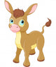 Cute Smiling Donkey Wall Decal
