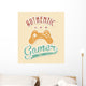 Authentic Gamer Wall Decal
