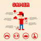 Gamer Pixel Wall Decal