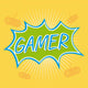 Gamer POW Bubble Wall Decal