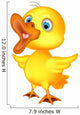 Little Chick Presenting Wall Decal