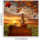 Vine Landscape with Wine Barrel Chianti Italy Wall Decal