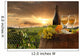 White Wine with Barrel in Vineyard Wall Decal