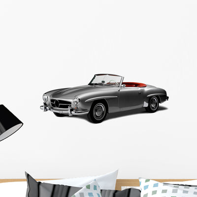 Oldtimer Von 1955 Wall Decal shown on a wall