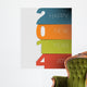 Colorful Happy New Year 2014 Wall Decal