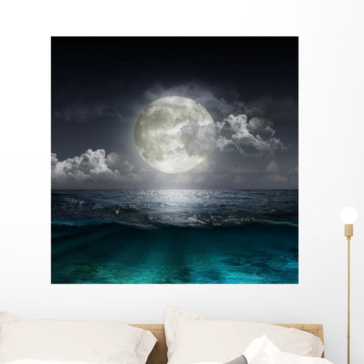 Moon Reflecting Lake Wall Decal