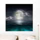 Moon Reflecting Lake Wall Decal
