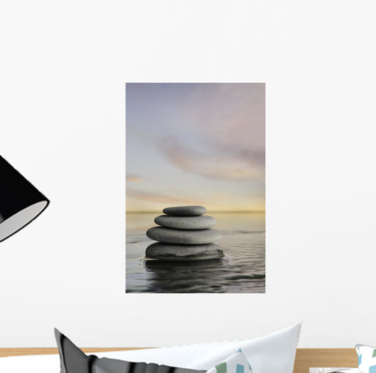 Tower Stones Calm Water Wall Decal