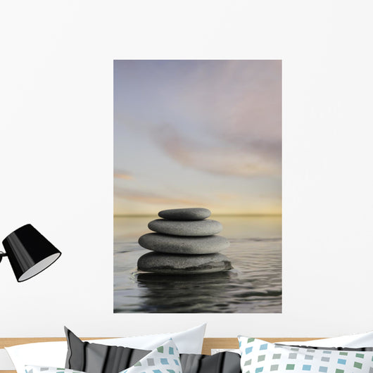 Tower Stones Calm Water Wall Decal