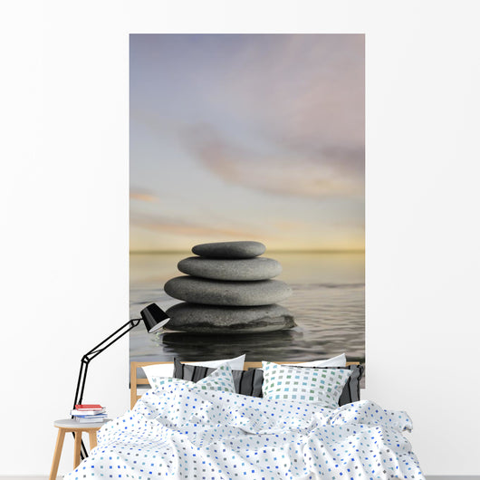 Tower Stones Calm Water Wall Decal