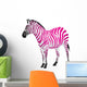 Zebra with Strips Pink Wall Decal
