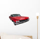 Elegant Classic Red Car Wall Decal