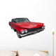 Elegant Classic Red Car Wall Decal