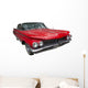 Elegant Classic Red Car Wall Decal