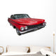 Elegant Classic Red Car Wall Decal