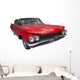 Elegant Classic Red Car Wall Decal