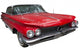 Elegant Classic Red Car Wall Decal