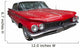Elegant Classic Red Car Wall Decal