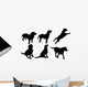 Dog Silhouettes Wall Decal