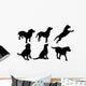 Dog Silhouettes Wall Decal