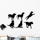 Dog Silhouettes Wall Decal