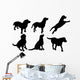 Dog Silhouettes Wall Decal