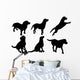 Dog Silhouettes Wall Decal