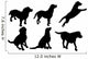 Dog Silhouettes Wall Decal