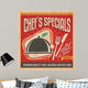 Retro Poster Template for Wall Decal