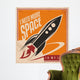 Retro Outer Space Wall Decal