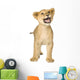 Roaring Lion Cub Wall Decal