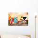 Several Glasses Different Drinks Wall Decal