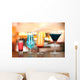 Several Glasses Different Drinks Wall Decal