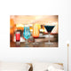 Several Glasses Different Drinks Wall Decal