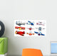 Different Plane Designs Wall Decal
