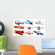 Different Plane Designs Wall Decal
